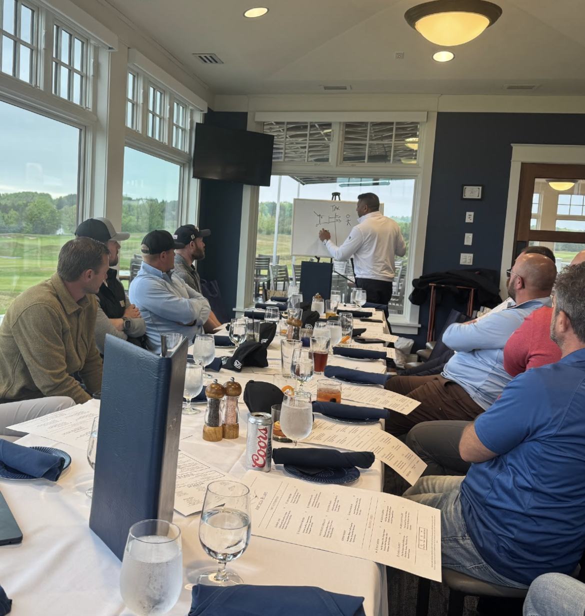 Quarterly meeting at the golf club