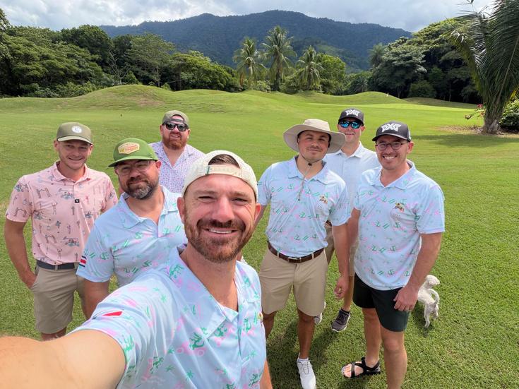 Members on the golf course